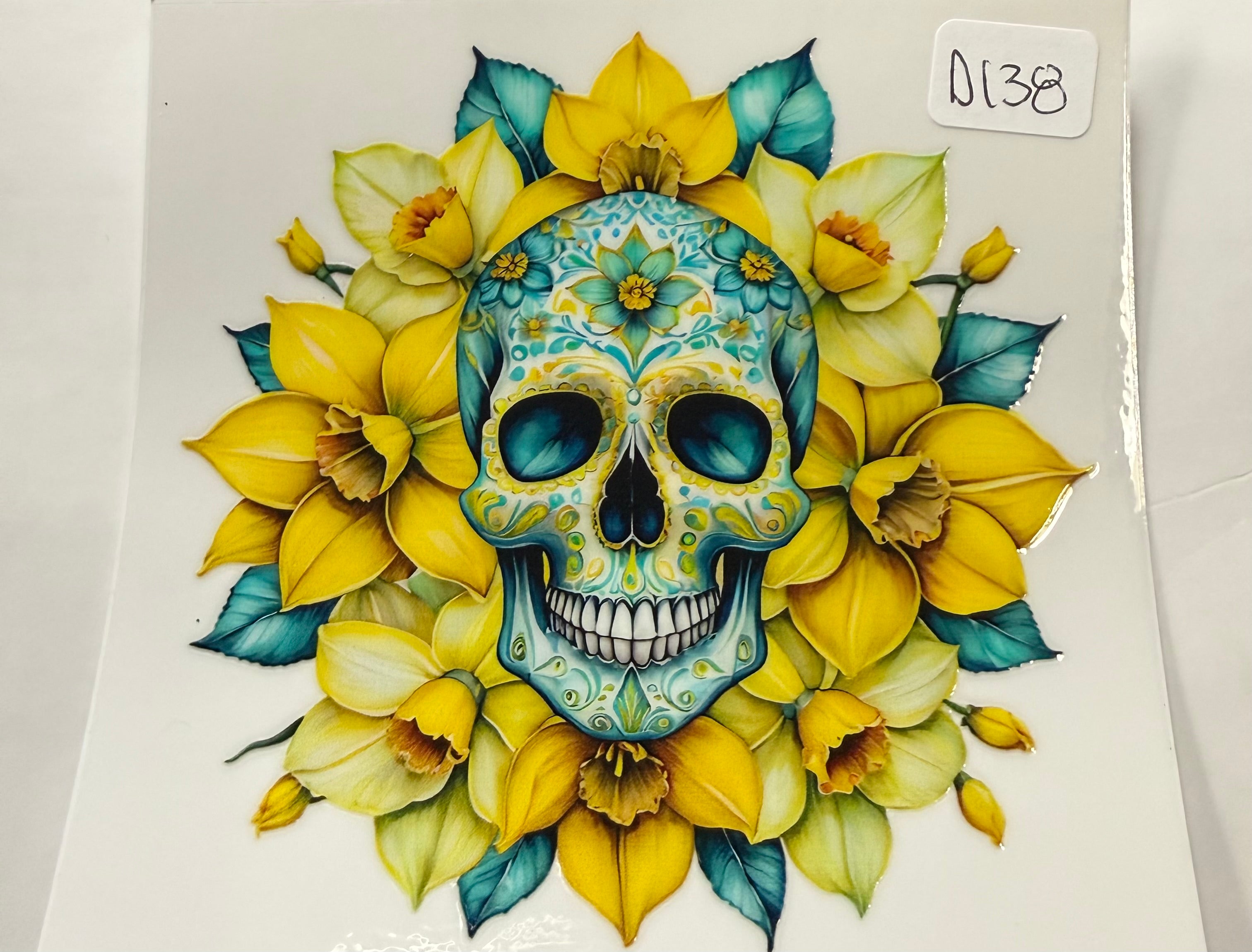 D138 skull flower