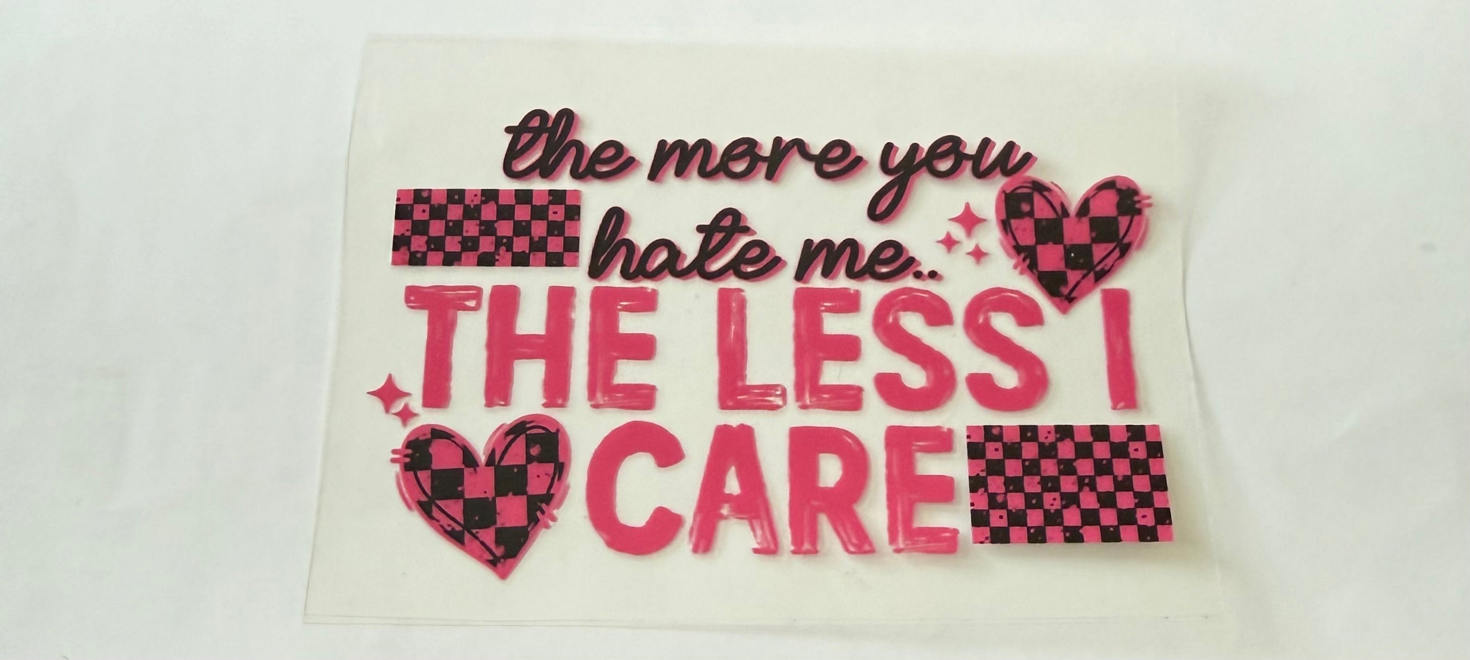 701 The less i care