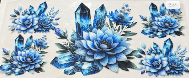 814 Crystal flowers