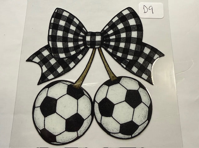 D9 Cherry soccer bow